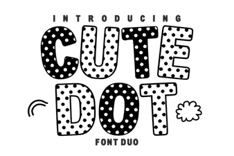Charming Dotted Typeface for Creative Projects