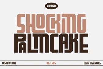 Shocking Palm Cake Font: Bold Tropical Typography for Creative Projects