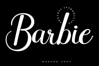 Barbie Font: Elegant Script for Creative Design Projects
