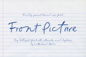 Creative Front Picture Fonts for Eye-Catching Design