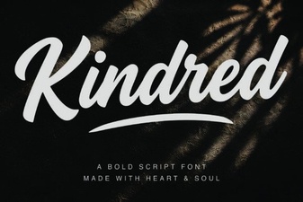 Kindred Font: a Modern Typeface for Creative Projects