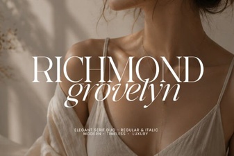 Richmond Grovelyn Font – Elegant Serif Typeface for Classic Designs