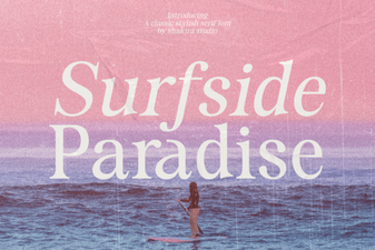 Surfside Paradise Font for Tropical and Beach Design Projects